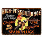 #F Vintage Sexy Female Retro Metal Plate Tin Sign Plaque Poster Wall Art (A)