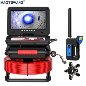 50M Sewer Drain Pipe Inspection Camera with 512hz Locator Self Leveling 10inch - Picture 1 of 24