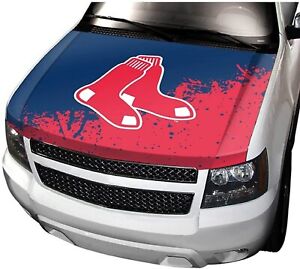 Rico Industries, Inc. Boston Red Sox Premium Fabric Hood Cover Decal Auto Car...