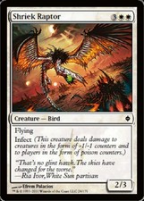 4x Shriek Raptor MTG New Phyrexia NM Magic Regular