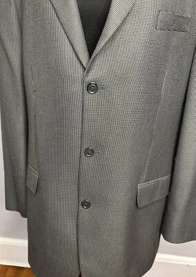 Calvin Klein Mens Blazer Dark Gray Polyester /Rayon Jacket Sport Coat 44L - Image 1 of 4