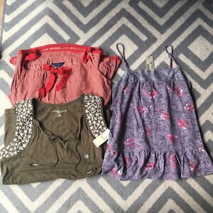 LOT OF 3 PREOWNED AMERICAN EAGLE EDDIE BAUER TANK TOPS SIZE SMALL S