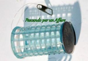 PASTURATORE cestello cilindrico,piombato peso gr.14 -pcs 2 a confezione - Foto 1 di 3