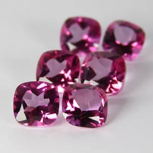 7.19Cts Classic 100% Natural Pink Topaz 6mm Cushion Cut 6pcs Loose Gems Ref 'VDO - Picture 1 of 5