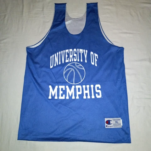 VTG CHAMPION University of Memphis Tigers Practice Jersey Basketball 90s USA XL Cover