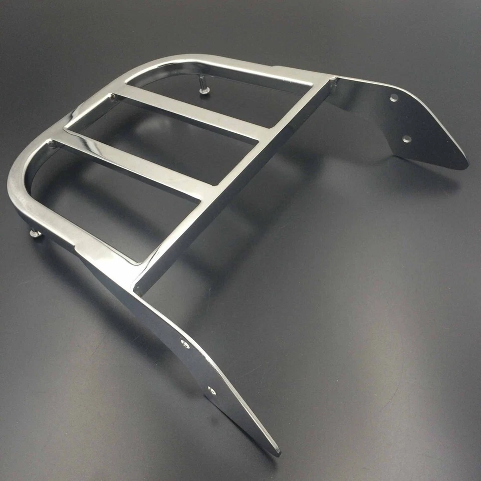 for Honda Shadow ACE 750/1100/VLX 600 Magna 750 Motorcycle Silver Luggage Rack - Image 1 of 4