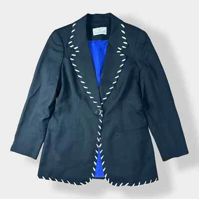 Longhorn by Niver Western Wear Vintage 100% Worsted Wool Blazer Size 6 - Image 1 of 4