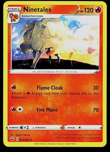 Pokemon SWSH01: Sword & Shield Base Set 023/202 Ninetales - Picture 1 of 2