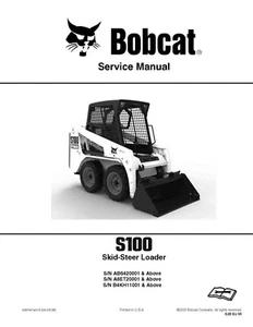 Bobcat S100 Skid Steer Loader Workshop Manual Service Shop Repair 6987401 - Picture 1 of 5