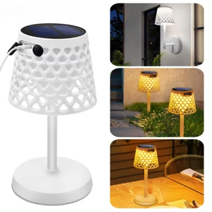 LED Solar Table Lamp Outdoor Waterproof 3Way Installation Wall Lamp Garden Solar - Picture 1 of 18