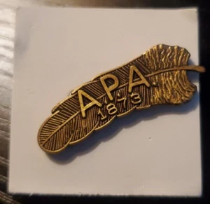 American Poultry Association Lapel Pin A.P.A. 1873 - Picture 1 of 2