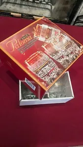 Paloma Kristallglas Stielglas 24kt Gold handverziert 4er Set alte Moden - Bild 1 von 8