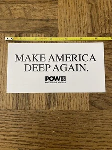 Sticker For Auto Decal Make America Deep Again POW - Picture 1 of 2