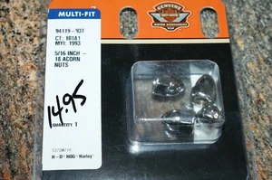 Genuine Harley Davidson 5/16 inch - 18 Chrome Acorn Nuts 94119-93 Package of 4 - Picture 1 of 1