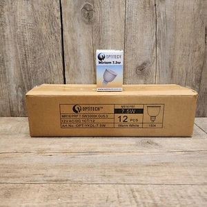 Optitech Warm White Miriam 7.5w MR16  Led Globe X 12 - Picture 1 of 3