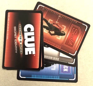 Clue Secrets & Spies 2009 Game Replacement Part - Secret Identity Cards EUC - Picture 1 of 1