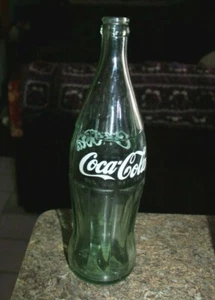 Vintage Coke Coca Cola green bottle Green 11-3/4"  tall - l - Bild 1 von 6
