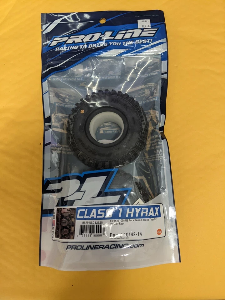 PROLINE TIRES and WHEELS for RC   part# CLASS 1 HYRAX 10142-14 FRONT OR REAR - Image 1 of 1