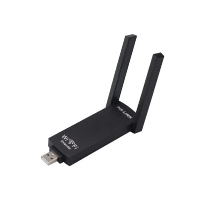 AMPLIFICATORE SEGNALE ROUTER USB 300Mbps 2.4GHZ WI-FI 2 ANTENNE WIFI PORTATILE - Immagine 1 di 2