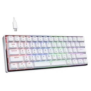 Gaming Tastatur 60% mechanisch RGB Blue Switches Anti-Ghosting für PC Gamer - Bild 1 von 10