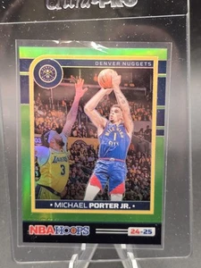 2024-25 NBA Hoops Michael Porter Jr. Green Prizm /149 #187 Nuggets SP - Picture 1 of 2