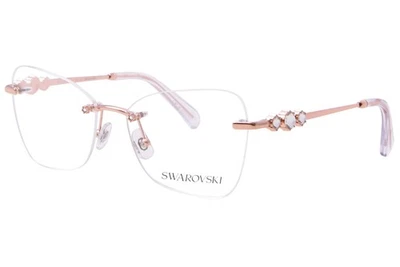 Gafas para mujer Swarovski SK1014 4014 oro rosa sin montura forma mariposa 55 mm Foto 1 de 4