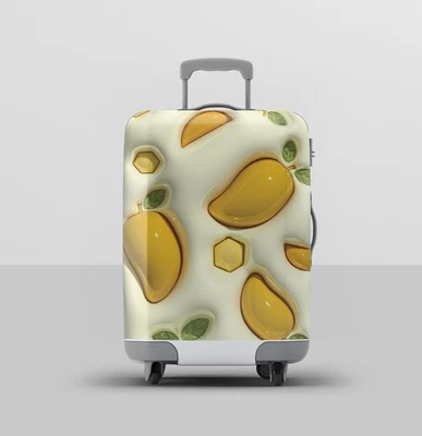 Чехол для багажа с узором манго — эластичная защита чемодана | подарок для путешествий - Изображение 1 из 3