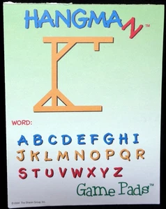 HANGMAN Word Travel Game Pads 2/pack - Picture 1 of 2