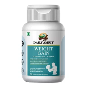 BODY GROW Fast Weight Gain Pills Muscle Gainer WEGHT GAIN 60 CAPSULES- Men USA - Picture 1 of 5
