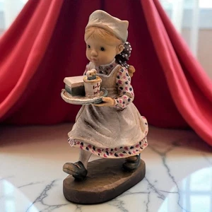 ANRI Italien Sarah Kay geschnitztes Holz LITTLE GIRL KRANKENSCHWESTER Figur zärtlich liebevoll Pflege - Bild 1 von 11