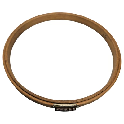 Gibbs Mfg Co Holdtite Embroidery Hoop 6" Wood Non-Felt Spring Tension USA Wooden - Image 1 of 4
