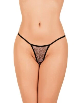 NOIRSATINE Mini String Sexy Lingerie Femme Produit Neuf Made in Europe S M L XL XXL ou XXXL