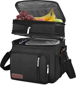 Borsa Termica Porta Pranzo, Borsa Frigo 15 Litri, Borsa Doppio Scomparto Pranzo - Foto 1 di 6