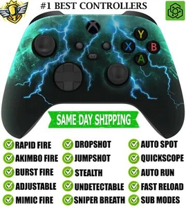 Green Storm Silent Modz Rapid Fire Modded Controller for Xbox Series X/S One - Picture 1 of 1