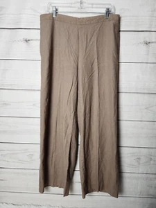 Coldwater Creek Women's High Waist Wide Leg Crepe Pants Size L - Picture 1 of 7