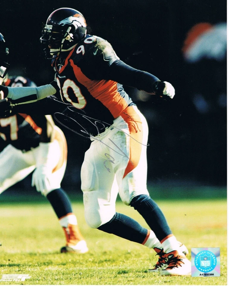 FOTO 8 X 10 FIRMADA POR DENVER BRONCOS NEIL SMITH Foto 1 de 1