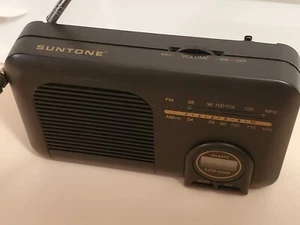 SUNTONE AM/FM LCD Clock Radio, black. Tested works. Used, excellent condition. - Picture 1 of 11