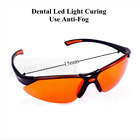 Dental Orange Goggles Block LED UV Blue Lights Curing Glasses Protect Eyes 15mm