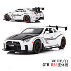 1:32 Nissan GTR R35 Metal Diecast Car Toy Model Collection Sound&Light Pull back