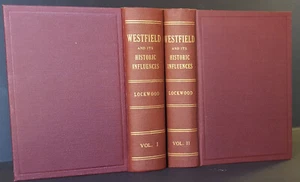 Westfield and Its Historic Influences 1669-1919 John Lockwood 1st ed 2 Vols - Picture 1 of 3