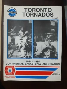 1984 CBA TORONTO TORNADOS v ALBANY PHIL JACKSON COACH BASKETBALL PROGRAM - RARE - Picture 1 of 7