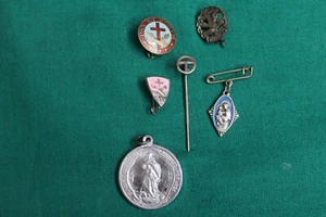 L68- LOT PINS PAX ET BONUM T.O.F. -VOTIV EX VOTO EMAILLE RELIGION - Bild 1 von 4