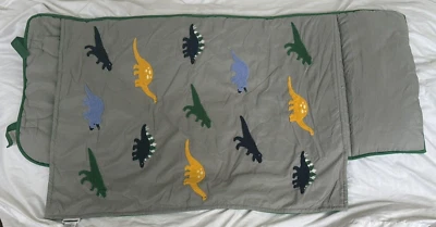 Alfombrilla Pottery Barn Kids Mackenzie gris chenilla dinosaurio nueva con etiquetas sin monograma Foto 1 de 4