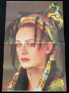 BOY GEORGE RARE 1982 ORIGINAL VINTAGE FAB HUGE POSTER Michael Jackson Eurythmics - Foto 1 di 2