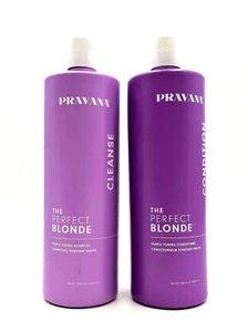 Pravana The Perfect Blonde Purple Tonning Shampoo & Conditioner 33.8 oz - Picture 1 of 1