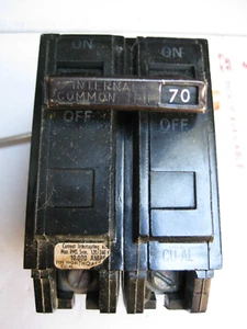 General Electric 70 Amp 2 Pole 240 Volt circuit breaker - Picture 1 of 8