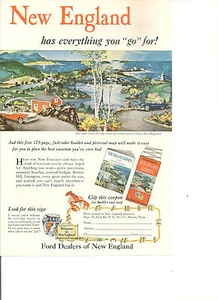  Magazine Ad- Vintage, 1956 Ford Dealers of New England - Picture 1 of 1