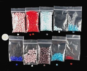 New Lot 1000+ Czech Heart Glass Beads Loose Spacer Purple Pink Red Blue Jewelry - Picture 1 of 12