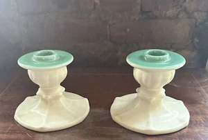 Pair Antique Rookwood Pottery Candle Holders  Candlestick 2961 Art & Craft 1926 - Picture 1 of 13