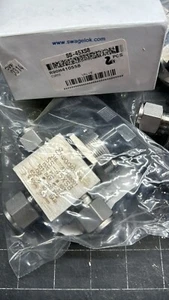 Swagelok 1 Stück 40er Serie 3-Wege Kugelhahn, 4,6 Cv 1/2" Rohrhahn SS-45XS8 - Bild 1 von 4